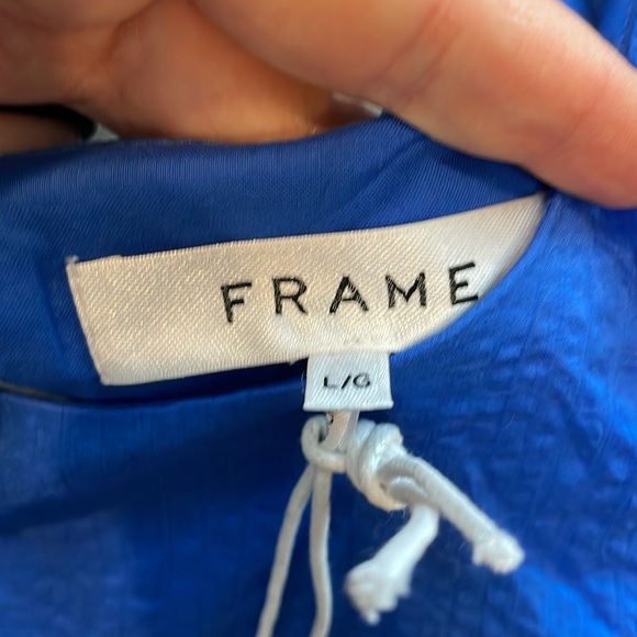 Frame Blue Gathered-Seam Top - Picture 12 of 16